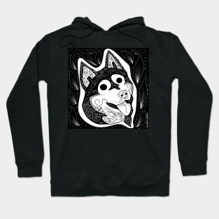 tribal husky dog ecopop Hoodie